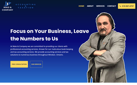 Maio Accounting, Website Design