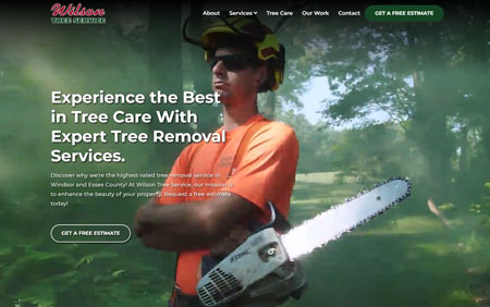 Wilson Tree Service, Website Design
